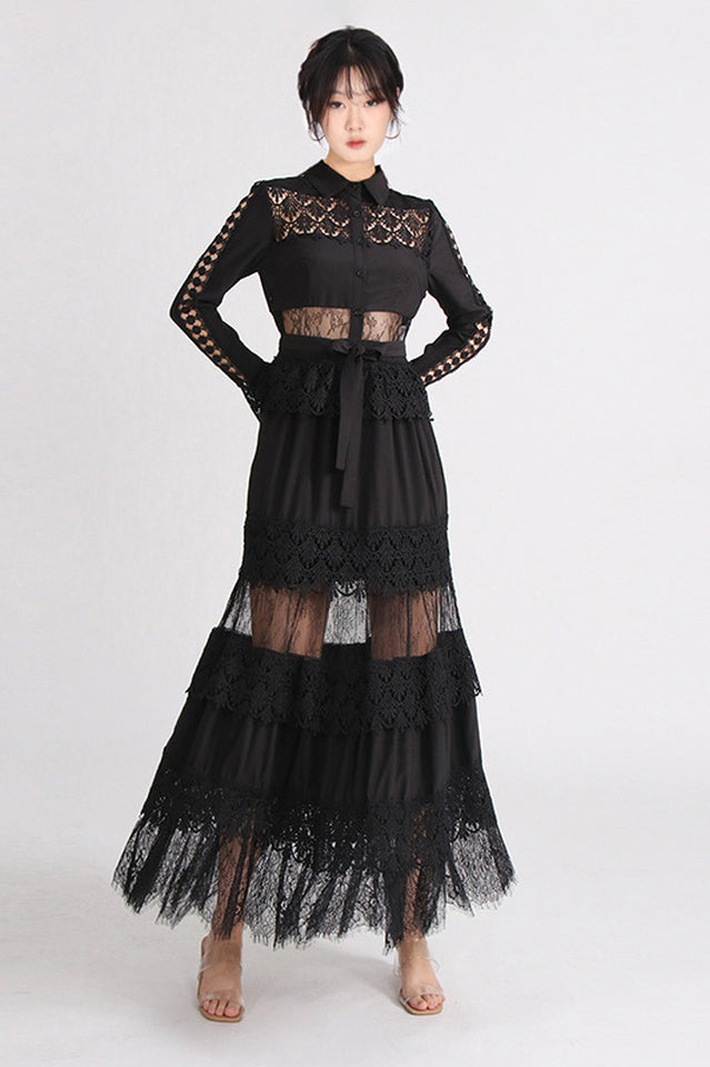 Aalis Lace Maxi Dress - Riyosa®