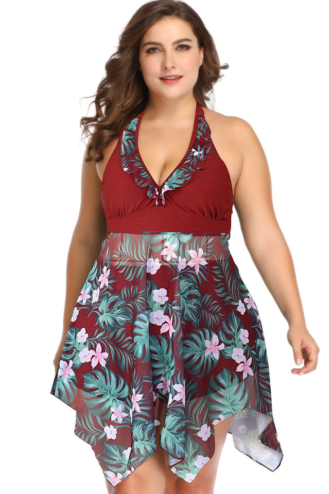 (2XL-6XL) Plus Size Tankini Swimsuit - Riyosa®