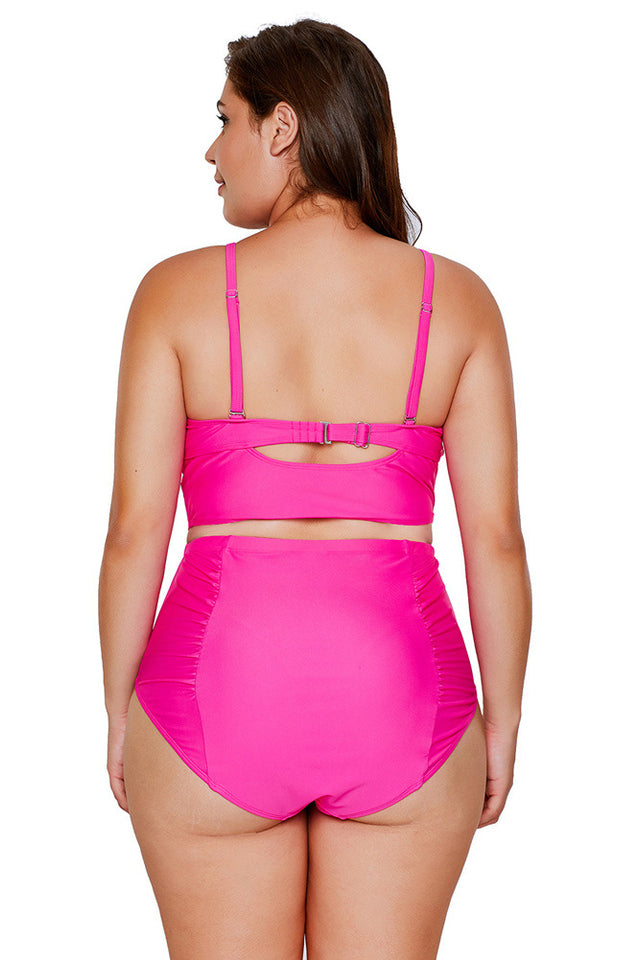 (M-3XL) Cross-Chest Tankini Set - Riyosa®