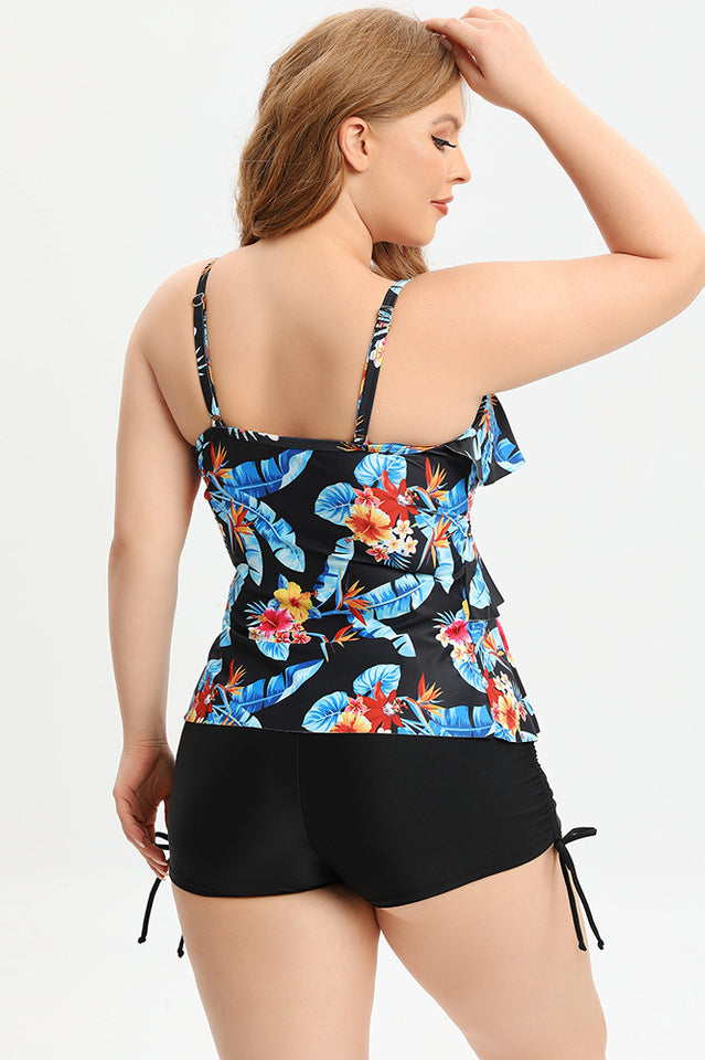 (L-5XL) Plus Size Tankini Swimsuit - Riyosa®