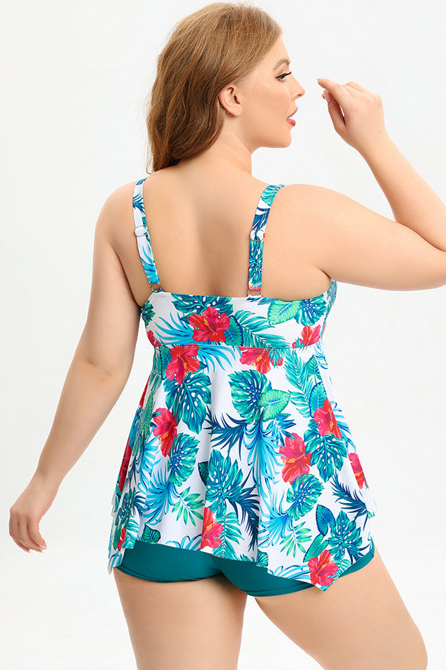 (L-5XL) Plus Size Tankini Swimsuit - Riyosa®