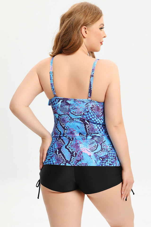 (L-5XL) Plus Size Tankini Swimsuit - Riyosa®