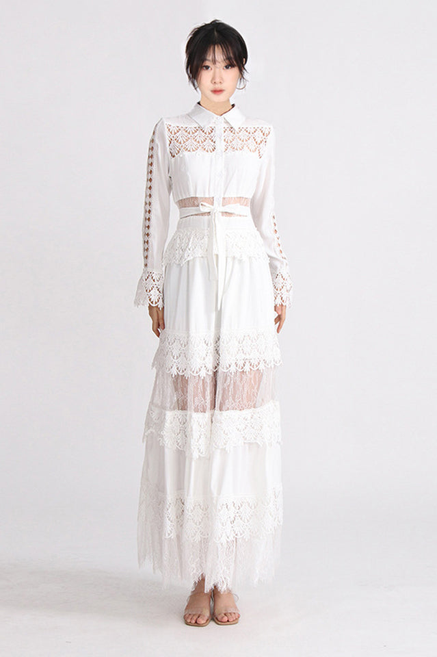 Aalis Lace Maxi Dress - Riyosa®