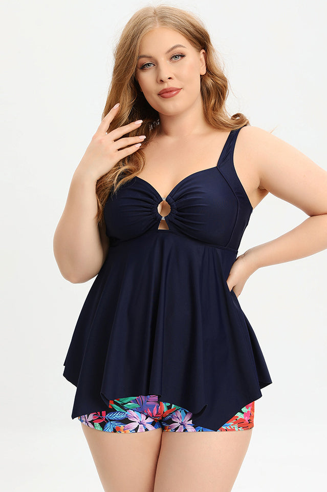 (L-5XL) Plus Size Tankini Swimsuit - Riyosa®