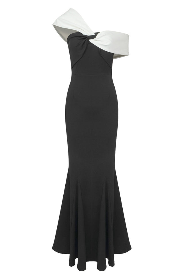 Asymmetric Off Shoulder Maxi Dress - Riyosa®