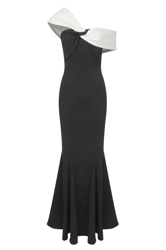 Asymmetric Off Shoulder Maxi Dress - Riyosa®