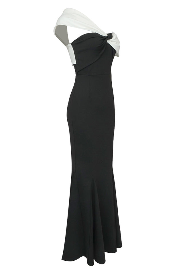 Asymmetric Off Shoulder Maxi Dress - Riyosa®