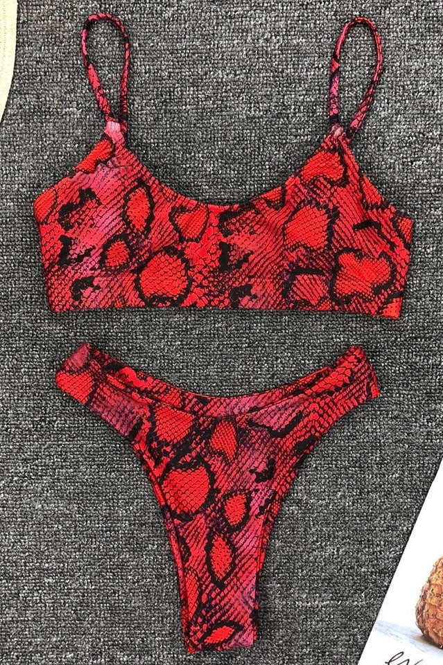 Leopard Print Bikini Set (Multicolor) - Riyosa®