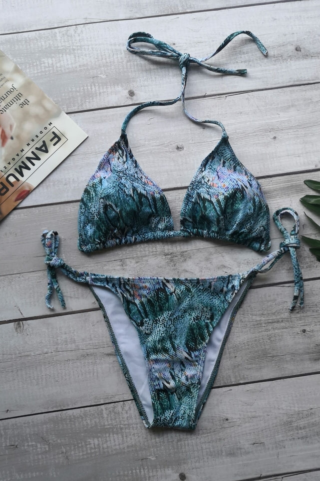 Colorful Print Push Up Brazilian Swimsuit - Riyosa®