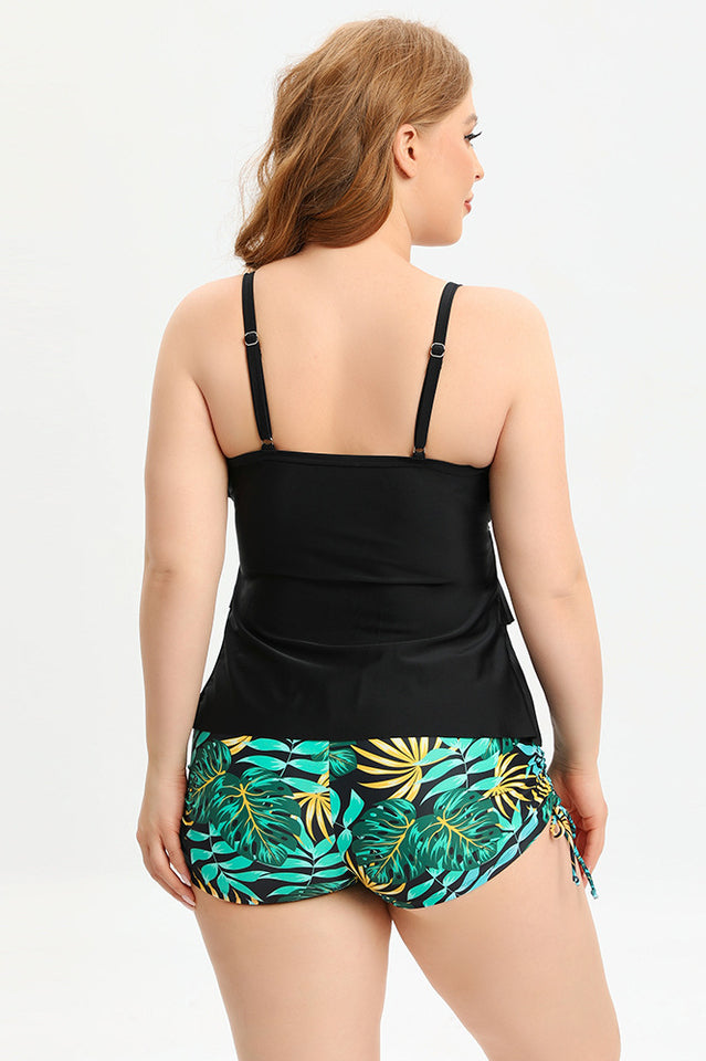 (L-5XL) Plus Size Tankini Swimsuit - Riyosa®