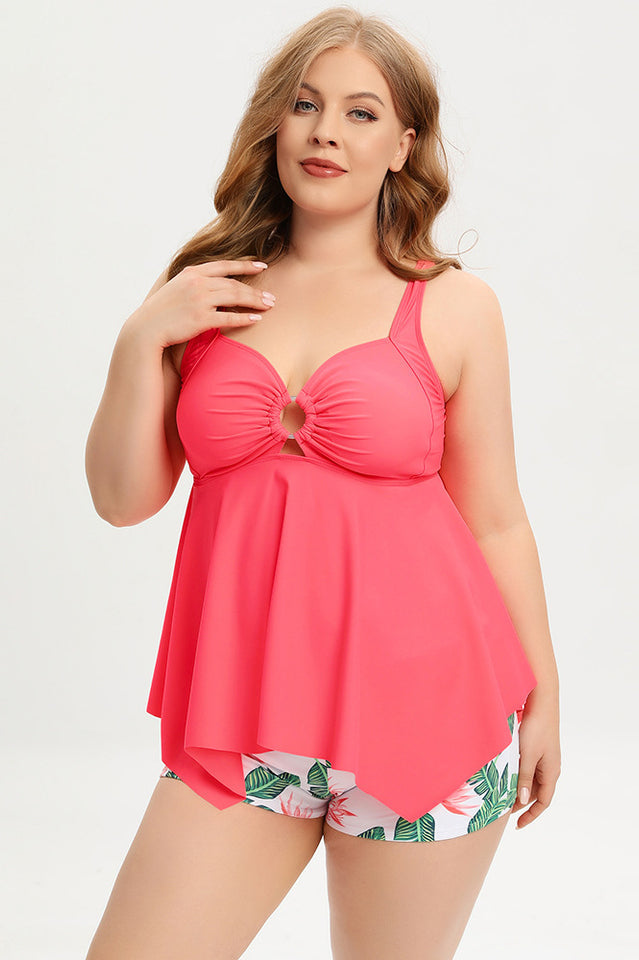 (L-5XL) Plus Size Tankini Swimsuit - Riyosa®