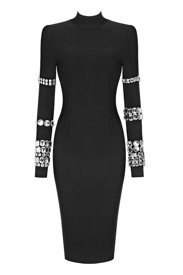 Kris Rhinestone Bodycon Dress - Riyosa®