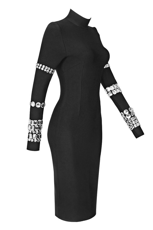 Kris Rhinestone Bodycon Dress - Riyosa®