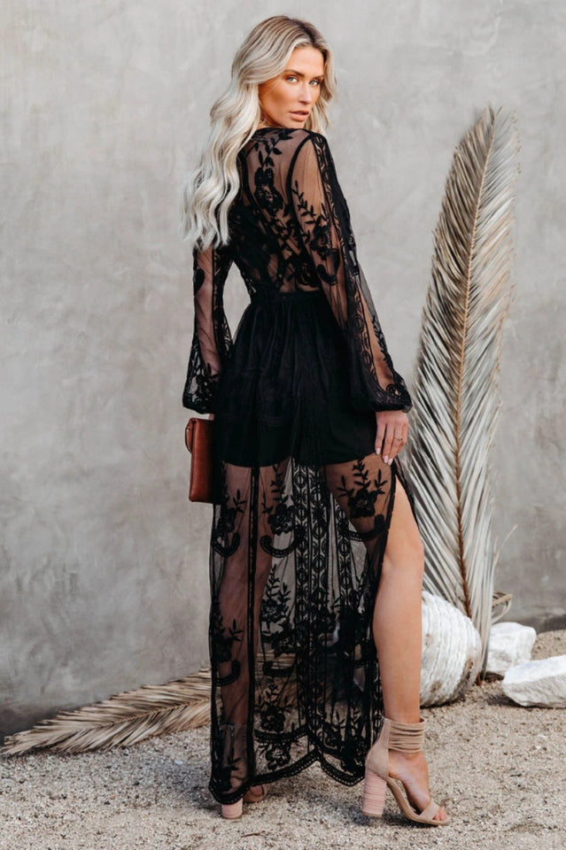 Boho Lace Maxi Dress - Riyosa®