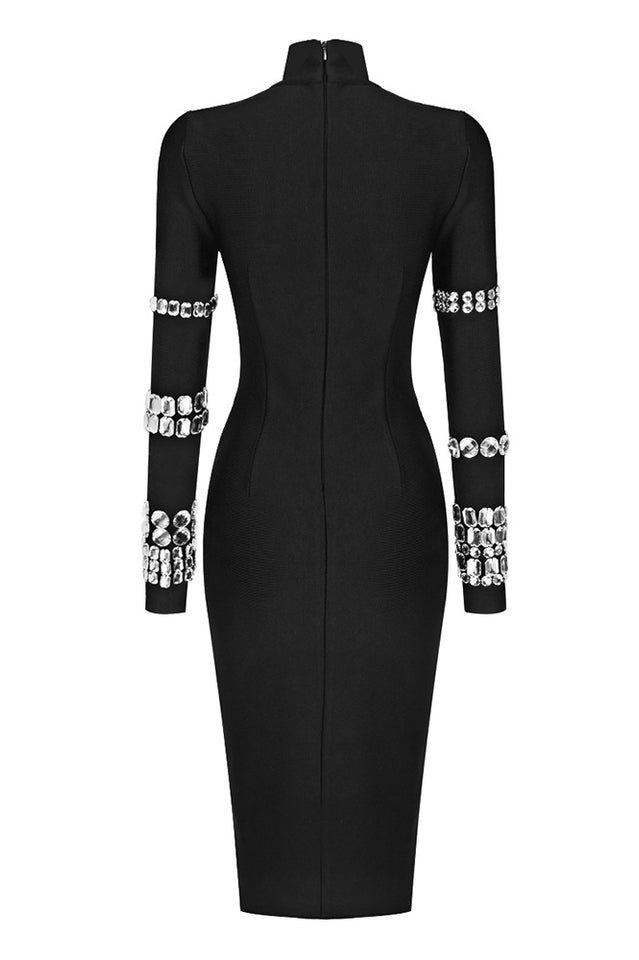 Kris Rhinestone Bodycon Dress - Riyosa®