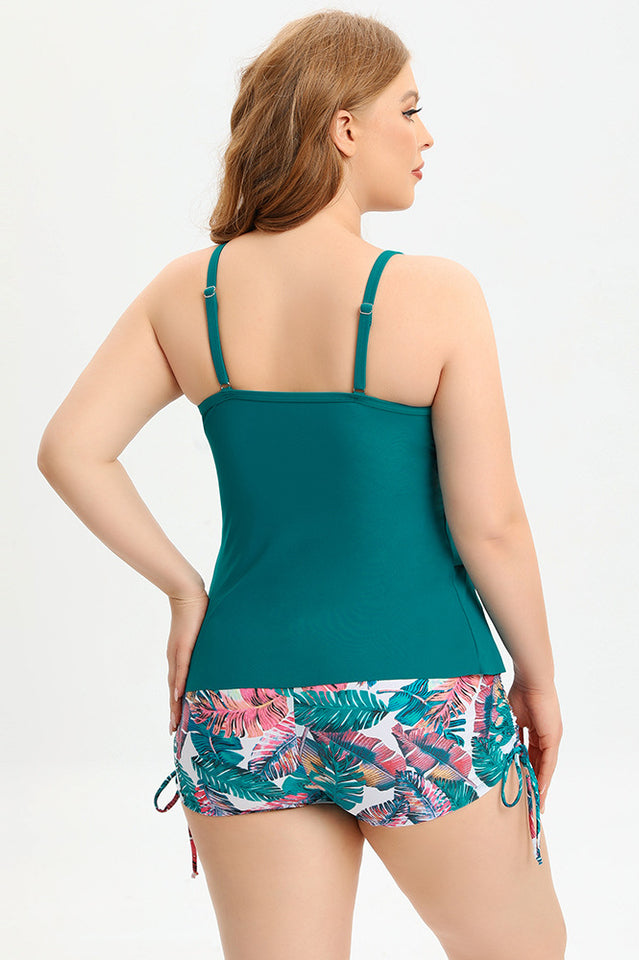 (L-5XL) Plus Size Tankini Swimsuit - Riyosa®