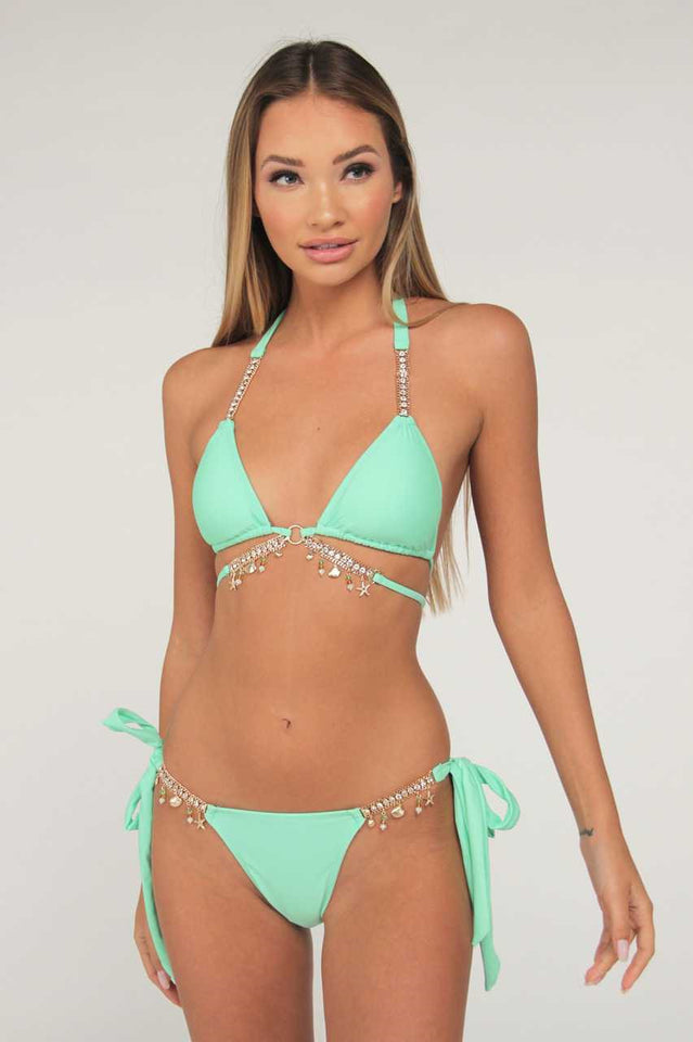 Diamond Chain Triangle Bikini Set - Riyosa®