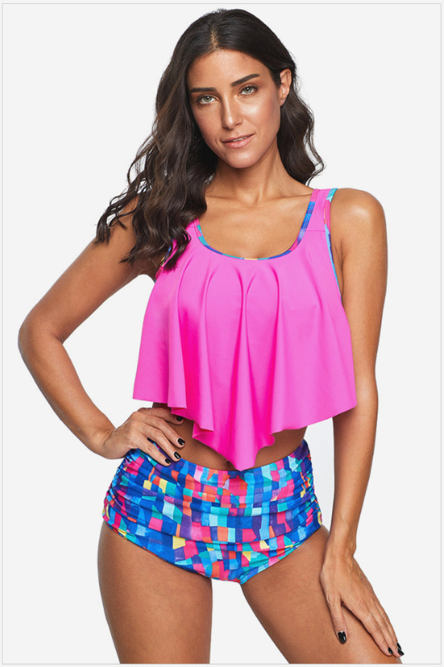 Ruffled High Waist Tankinis - Riyosa®