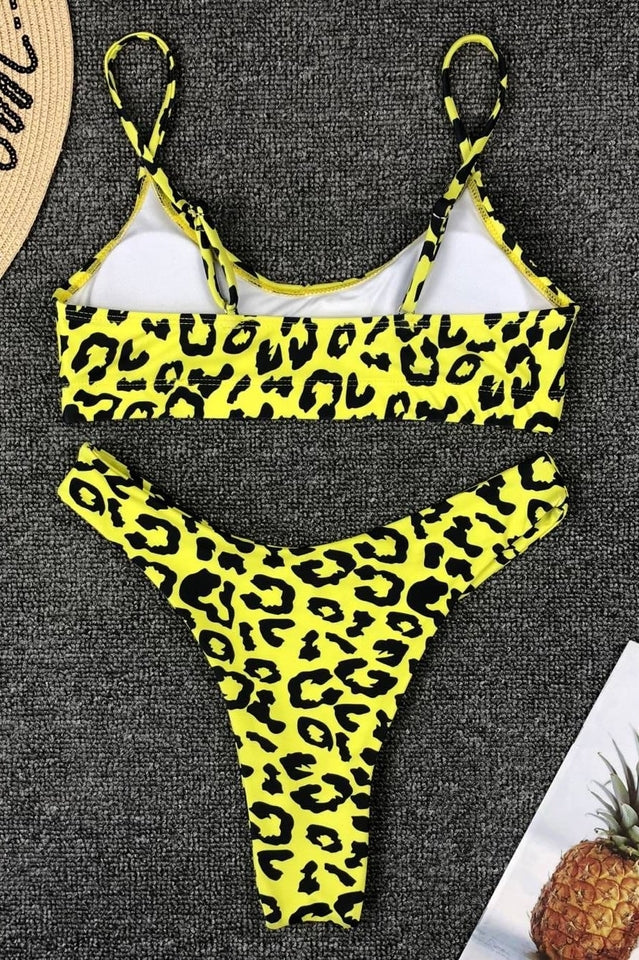 Leopard Print Bikini Set (Multicolor) - Riyosa®