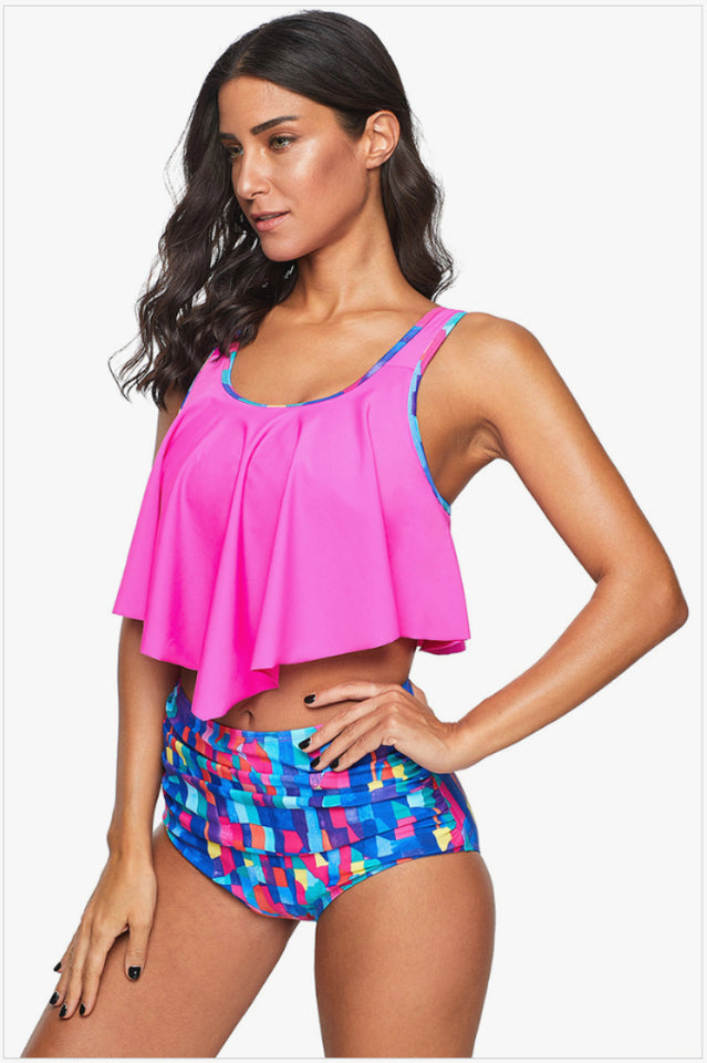 Ruffled High Waist Tankinis - Riyosa®