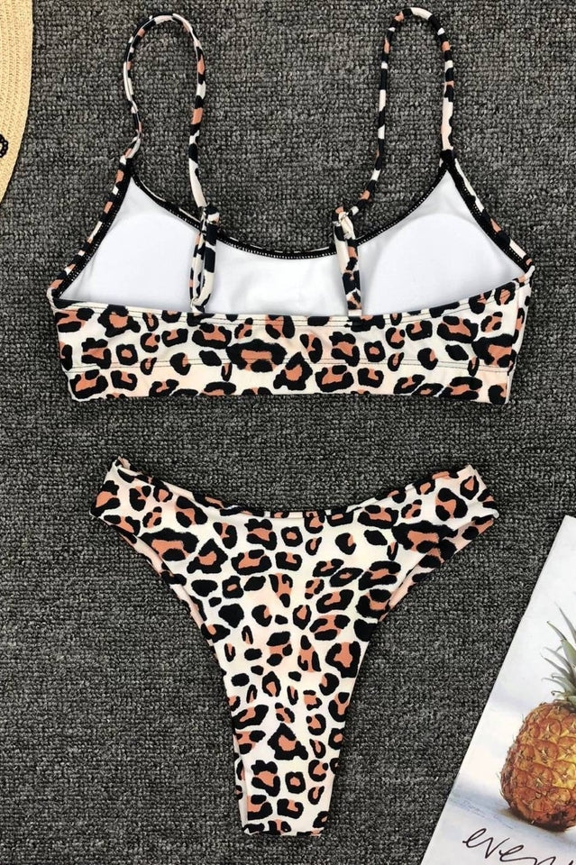 Leopard Print Bikini Set (Multicolor) - Riyosa®