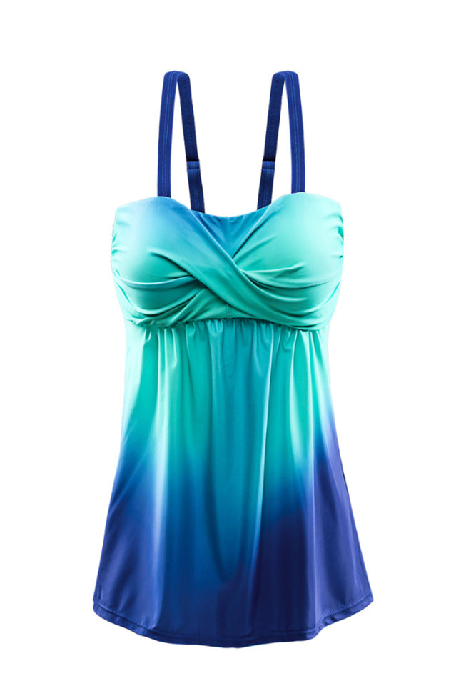 Gradient Color Tummy Control Tankini Set - Riyosa®