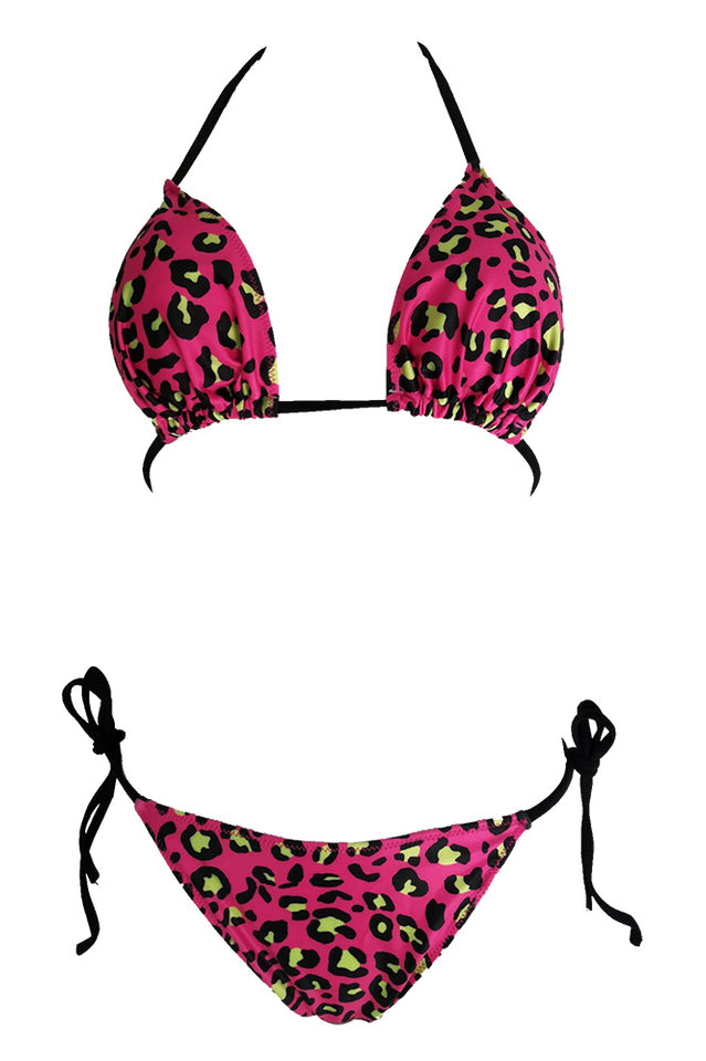 Leopard Print Push Up Brazilian Swimsuit - Riyosa®