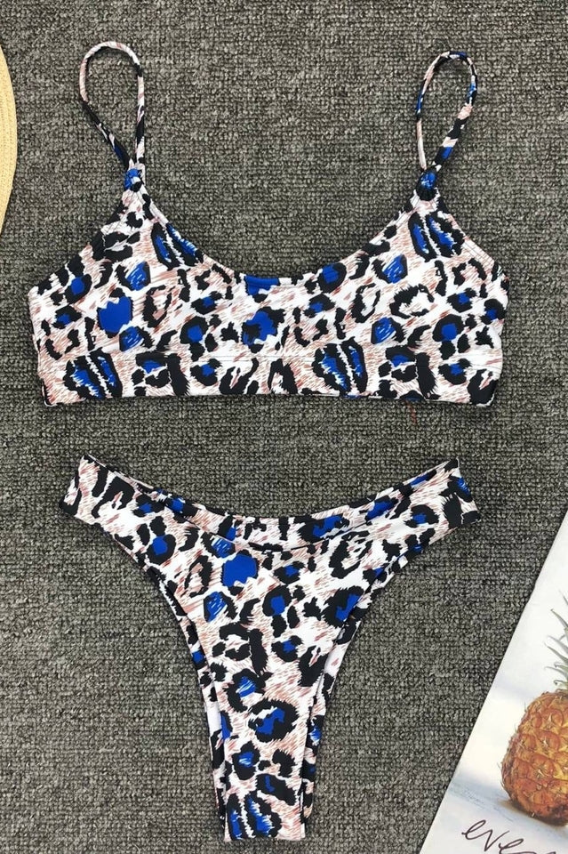 Leopard Print Bikini Set (Multicolor) - Riyosa®