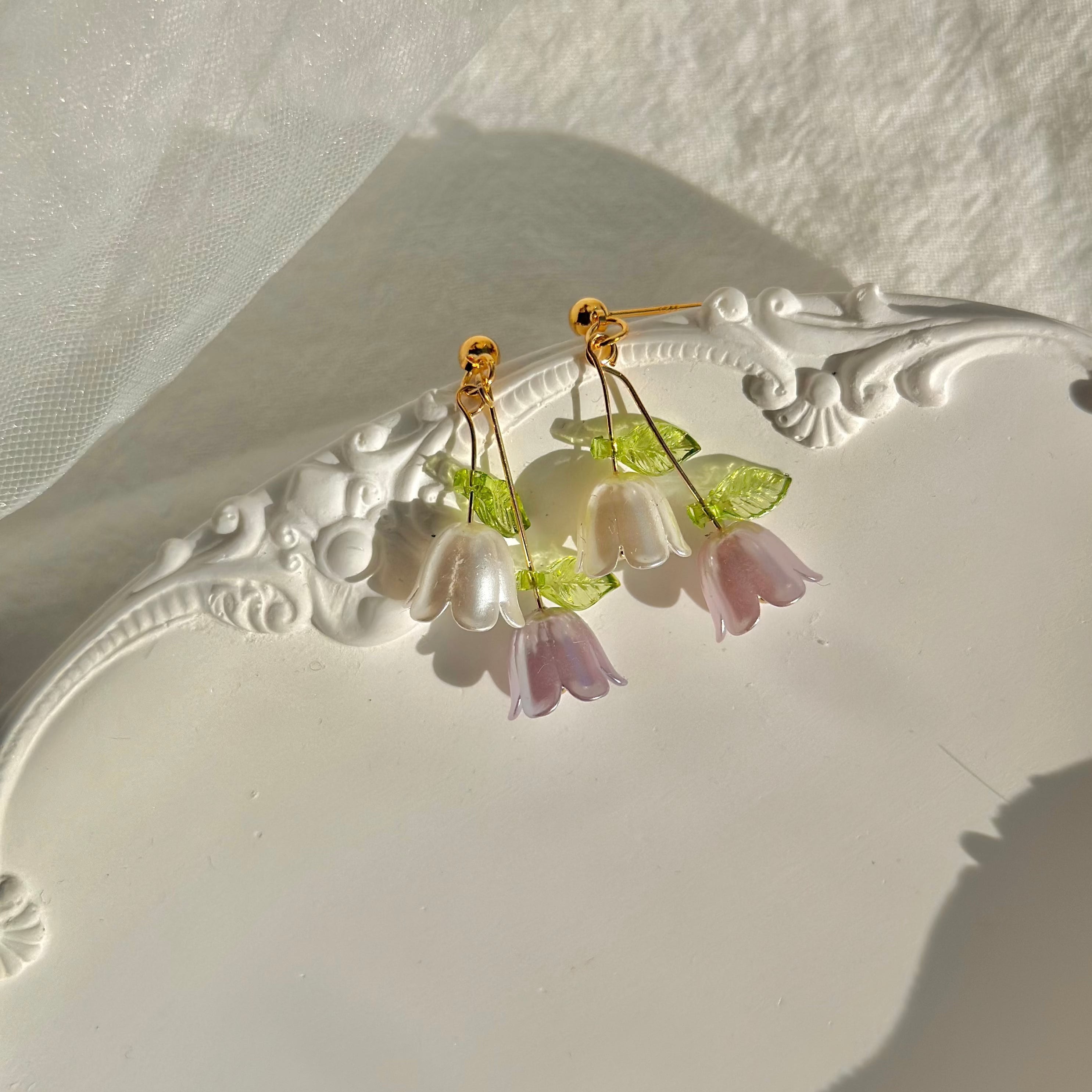 Lily of the Valley Earrings - Abby