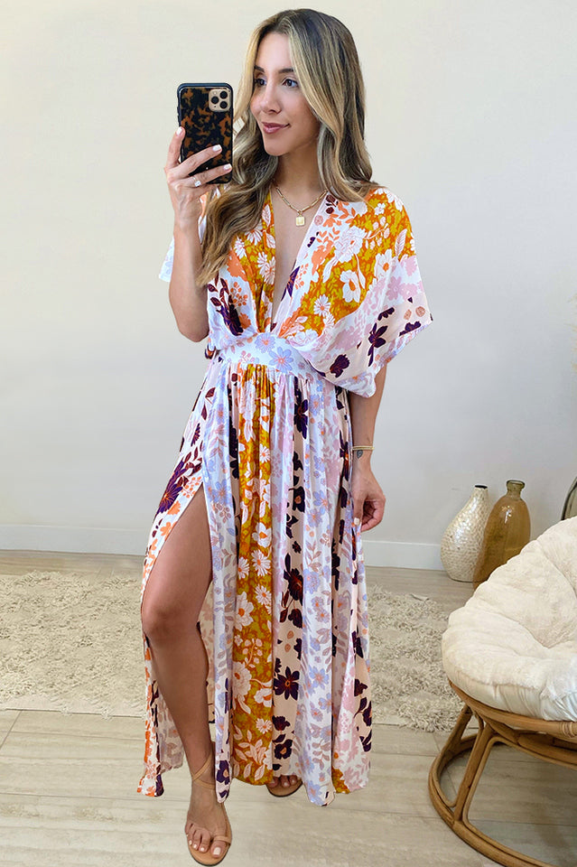 Bohemian Floral Dress - Riyosa®