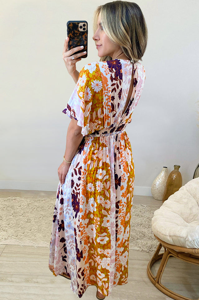 Bohemian Floral Dress - Riyosa®