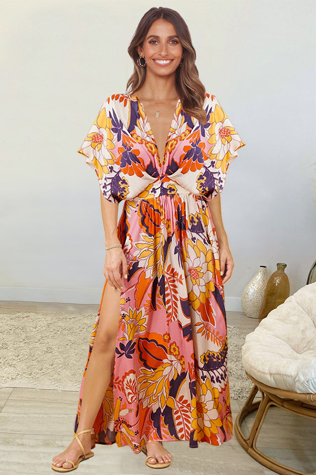 Bohemian Floral Dress - Riyosa®