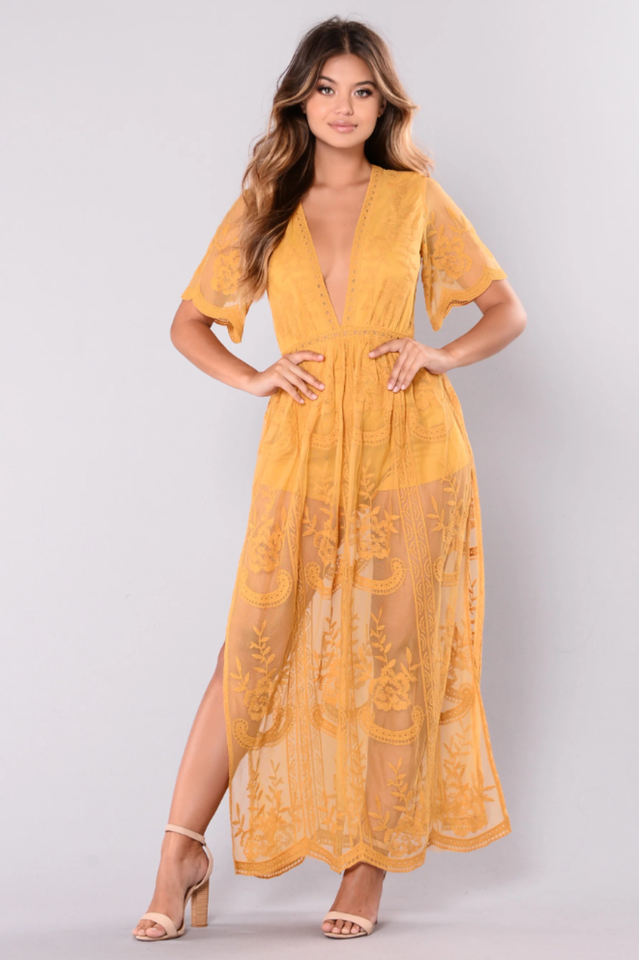 Boho Lace Maxi Dress - Riyosa®