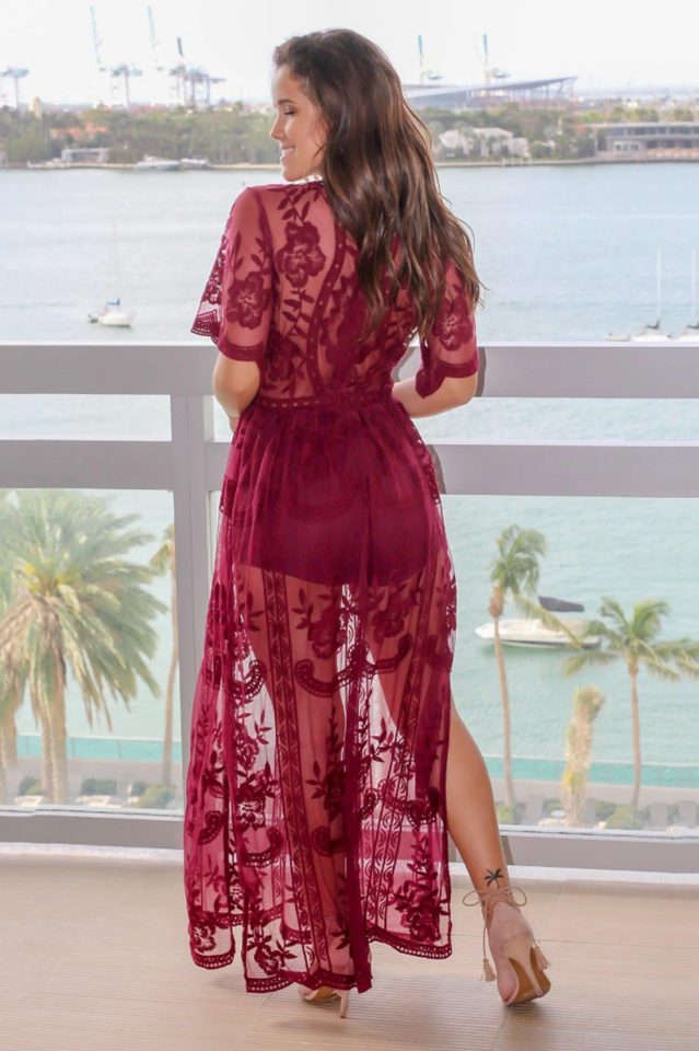 Boho Lace Maxi Dress - Riyosa®