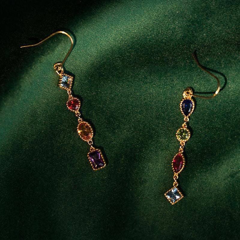 Baroque Drop Earrings - Deborah - Gold - Plated - Abbott Atelier