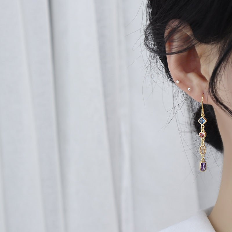 Baroque Drop Earrings - Deborah - Gold - Plated - Abbott Atelier