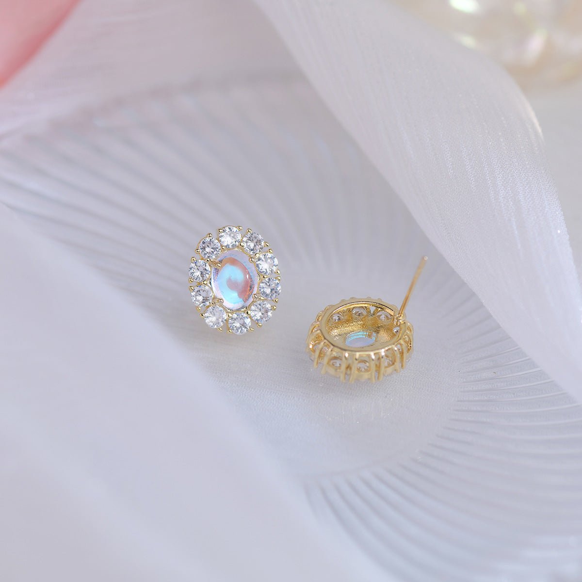 Baroque Stud Earrings - Vanna - Hypoallergenic - Abbott Atelier