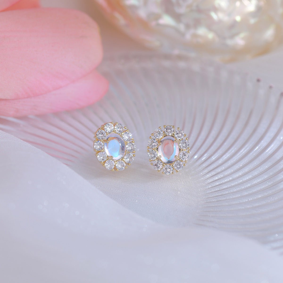 Baroque Stud Earrings - Vanna - Hypoallergenic - Abbott Atelier