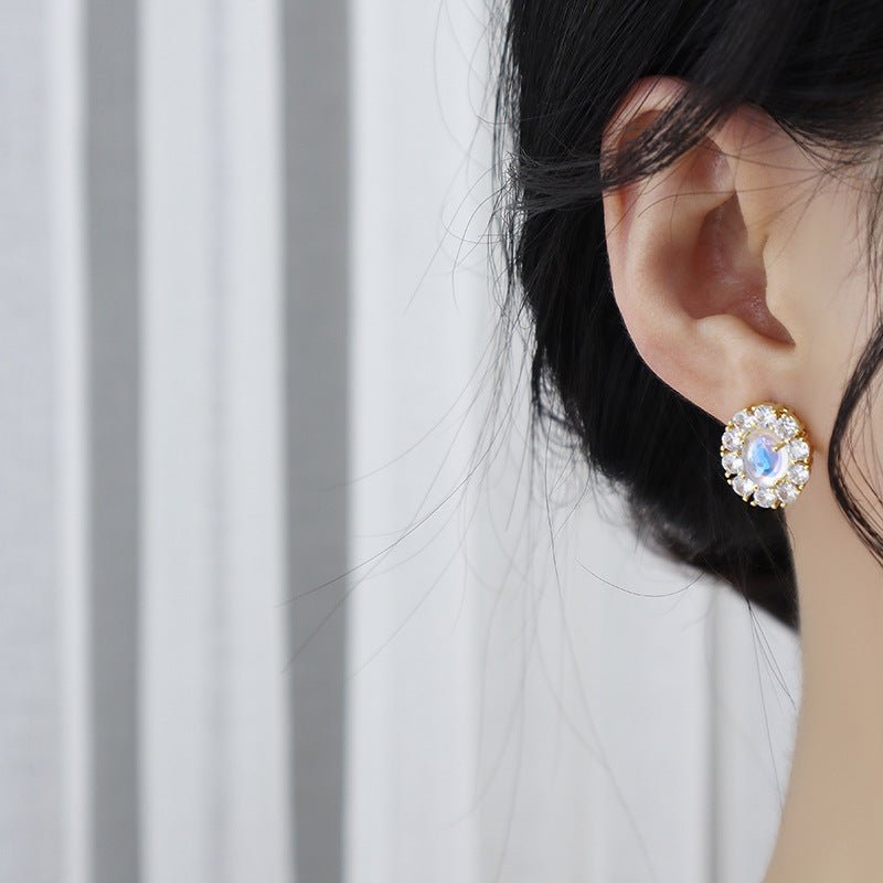 Baroque Stud Earrings - Vanna - Hypoallergenic - Abbott Atelier