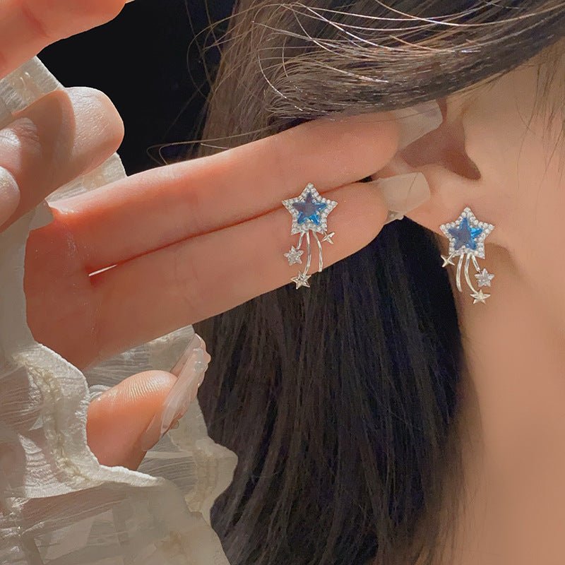 Blue Star Earrings - Hypoallergenic - Abbott Atelier