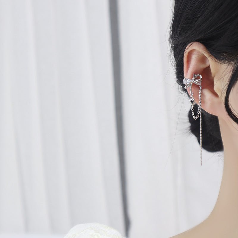 Bow Drop Ear Cuffs - Ear Cuffs - Abbott Atelier