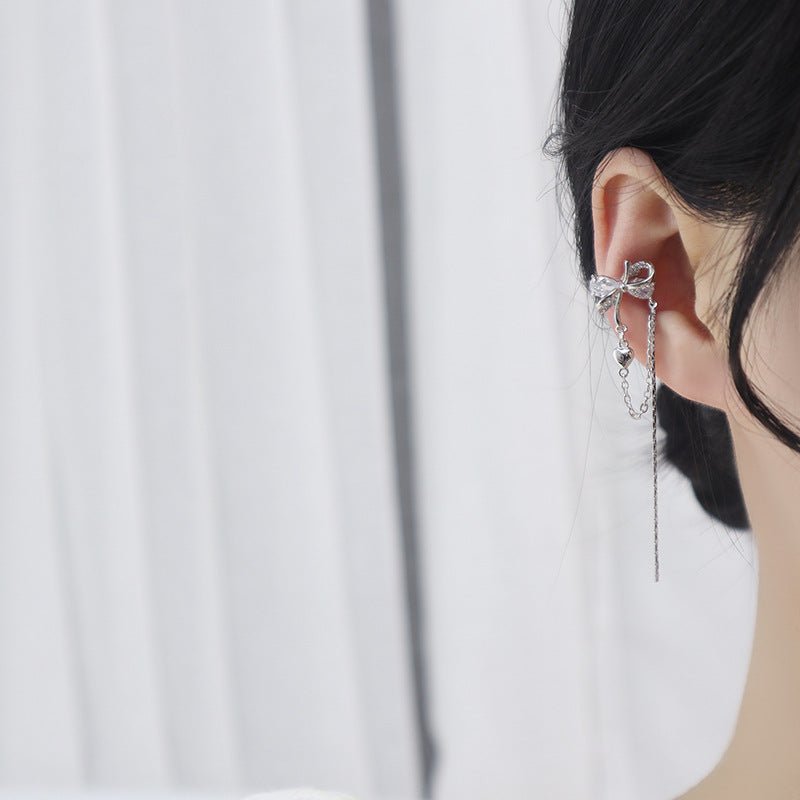 Bow Drop Ear Cuffs - Ear Cuffs - Abbott Atelier