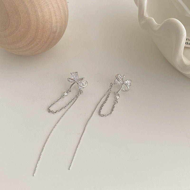 Bow Drop Ear Cuffs - Ear Cuffs - Abbott Atelier