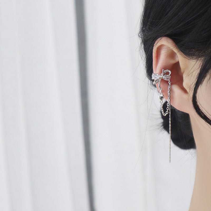 Bow Drop Ear Cuffs - Ear Cuffs - Abbott Atelier