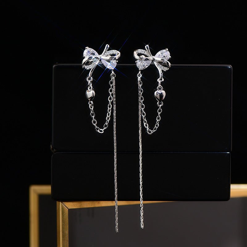 Bow Drop Ear Cuffs - Ear Cuffs - Abbott Atelier