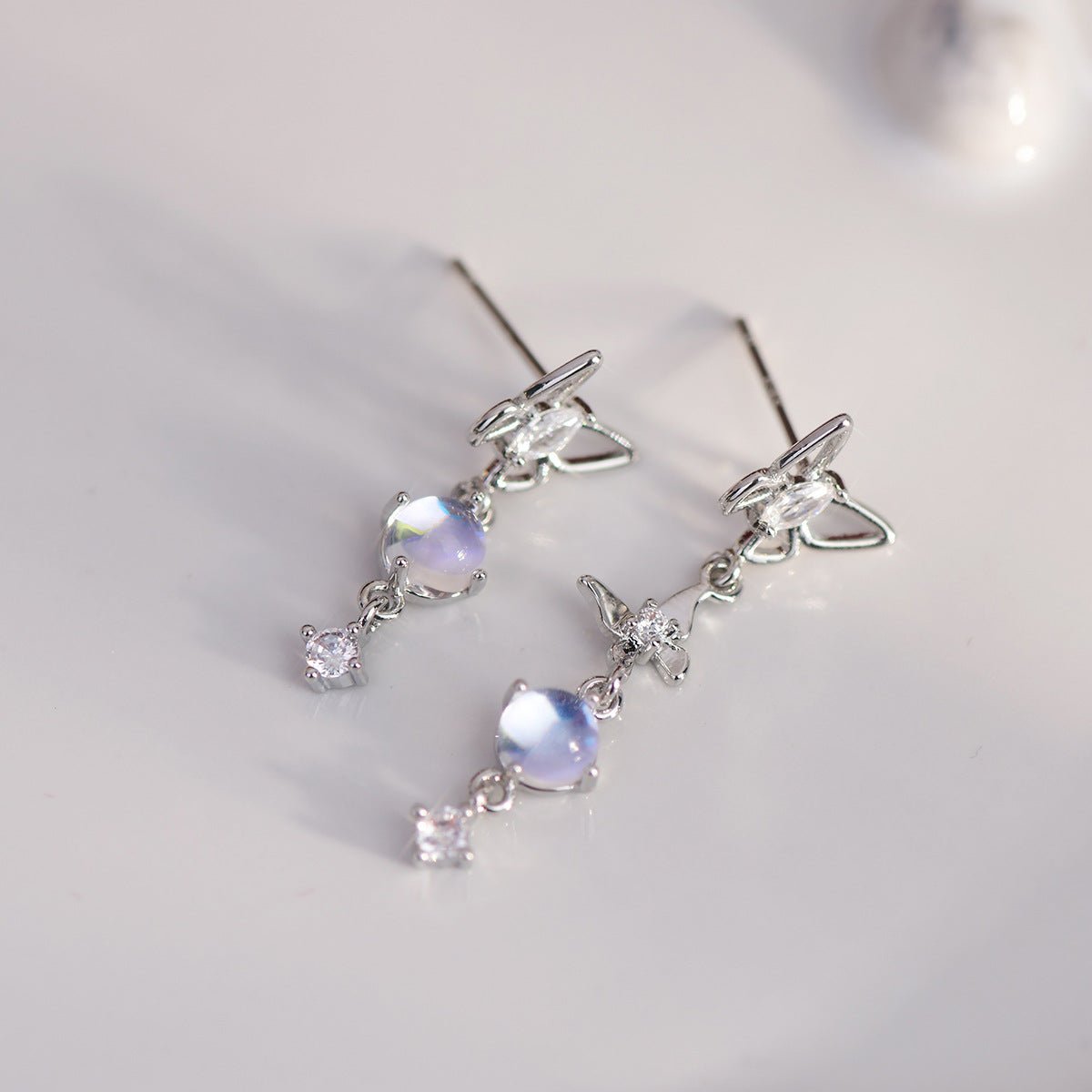 Butterfly Drop Earrings - Judy - Hypoallergenic - Abbott Atelier