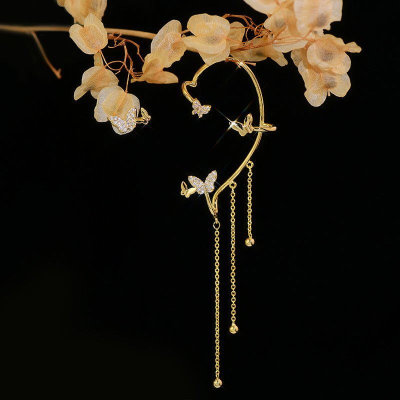 Butterfly Earring and Ear Cuff - Marcie - Gold - Plated - Abbott Atelier