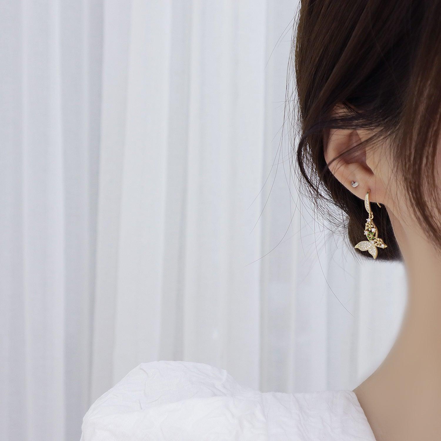 Butterfly Earrings - Jocelyn - Gold Plated - Abbott Atelier