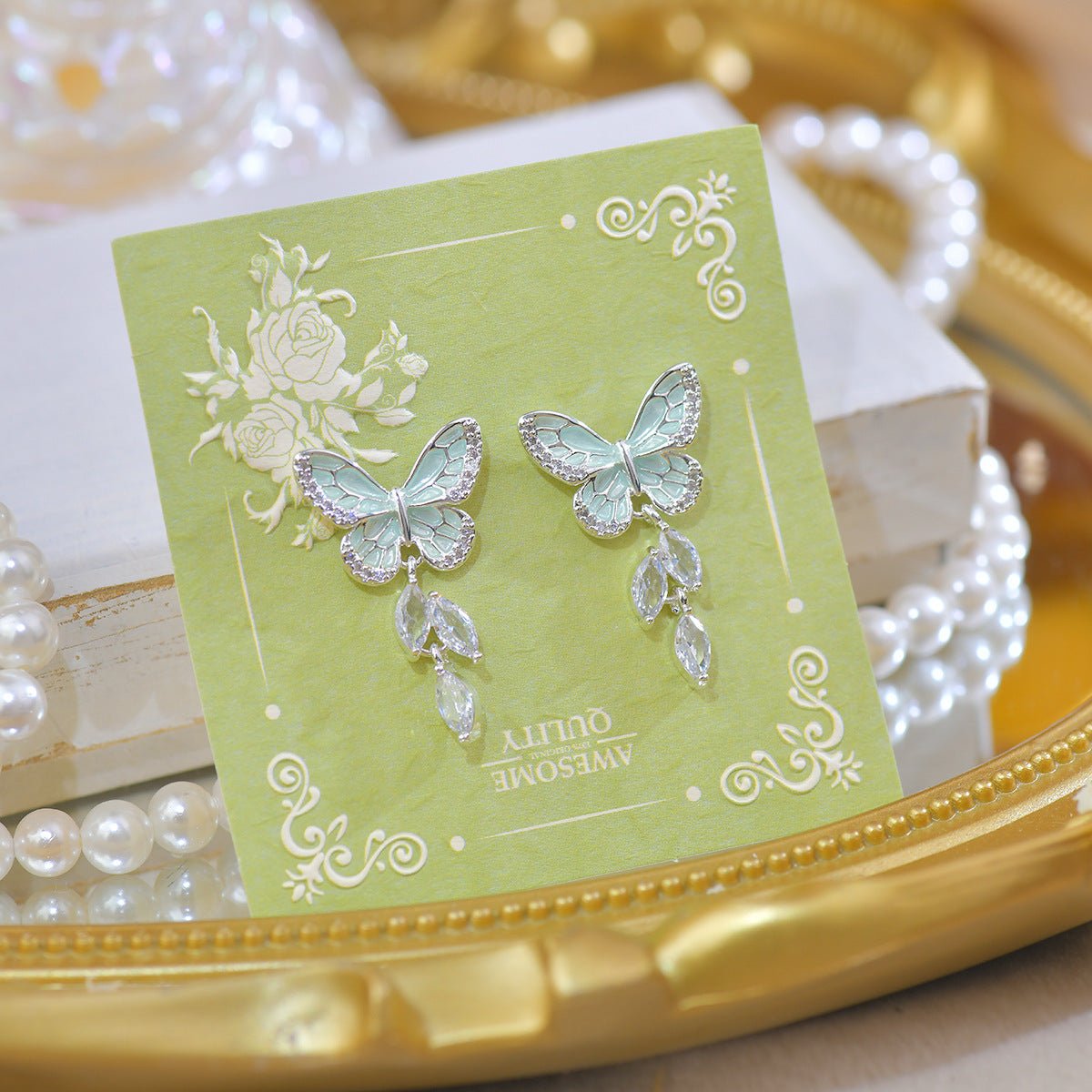 Butterfly Earrings - Jules - Hypoallergenic - Abbott Atelier