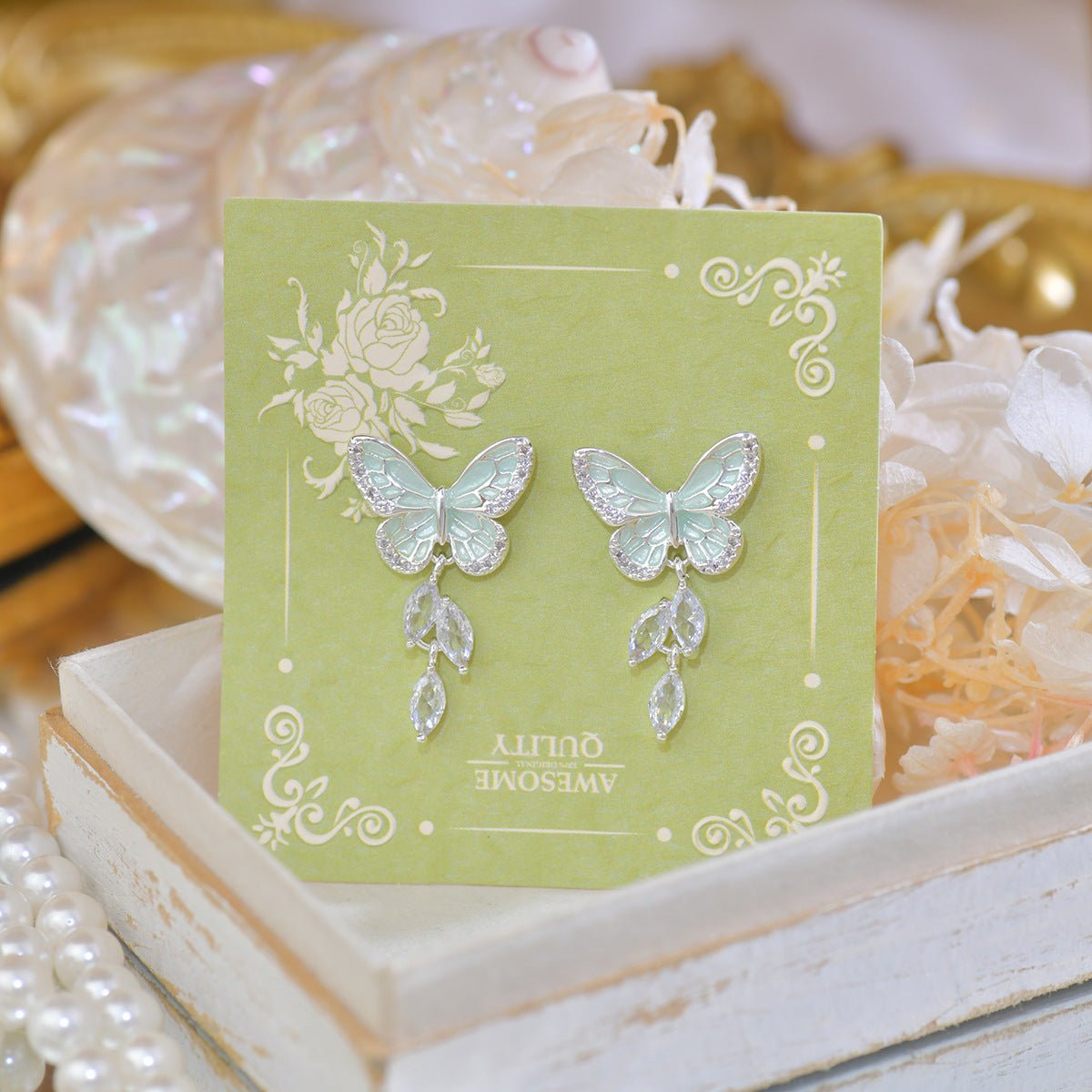 Butterfly Earrings - Jules - Hypoallergenic - Abbott Atelier